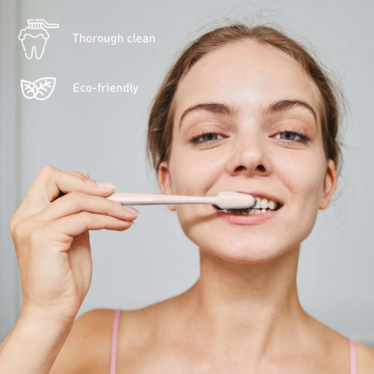 Eco Friendly Wide Brush Head Deep Clean Toothbrush