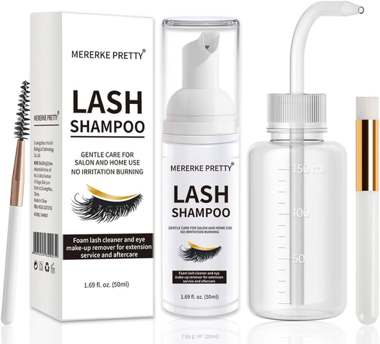 Lash Shampoo Kit - Eyelash Extension Cleaner